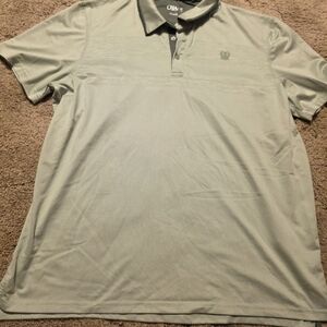 Chaps Light Gray Polo Shirt